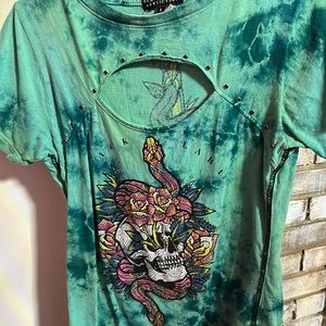 Black Label Affliction, t-shirt, size Large (Ladies fit)